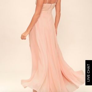 Blush LuLus bridesmaid dress (All About Love)